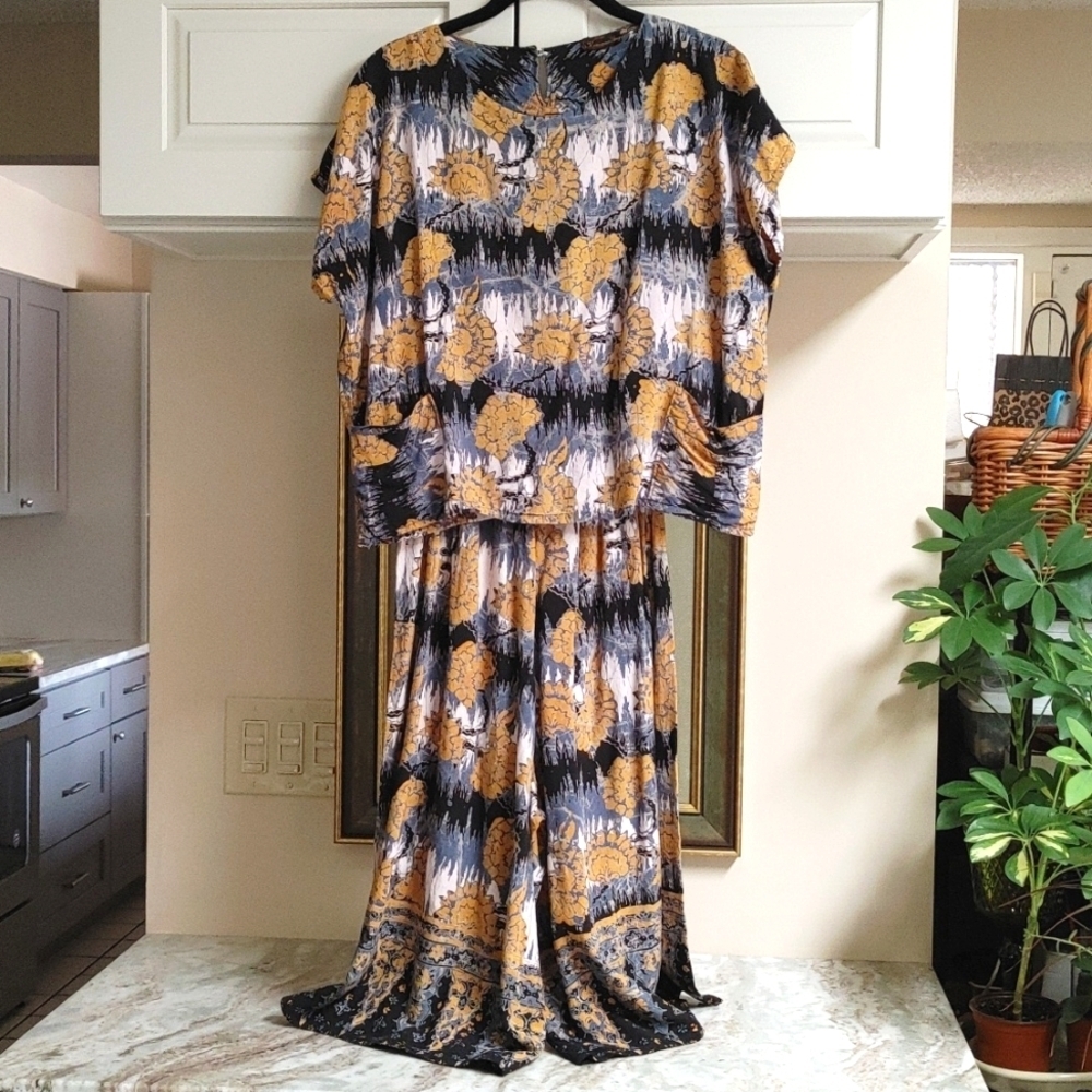 Vintage Batik Designer Kencana Ungu Outfit Size 2-6